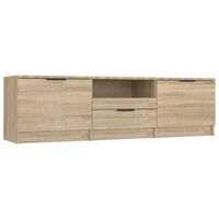 vidaXL sonoma-tölgyszínű szerelt fa fali TV-szekrény 140x35x40 cm