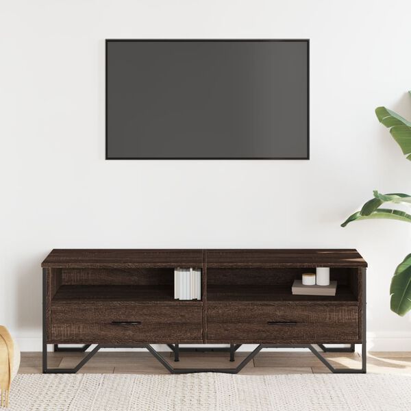 vidaXL barna t&ouml;lgy sz&iacute;nű szerelt fa TV-szekr&eacute;ny 122 x 34 x 41 cm