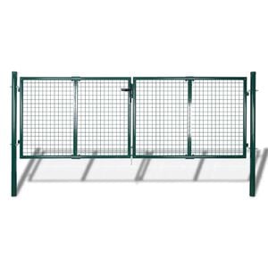 vidaXL z&ouml;ld ac&eacute;l ker&iacute;t&eacute;skapu 300 x 100 cm