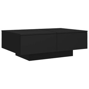 vidaXL fekete szerelt fa doh&aacute;nyz&oacute;asztal 90 x 60 x 31 cm