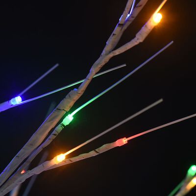 vidaXL 200 LED-es bel-/kültéri színes fűzfa karácsonyfa 2,2 m
