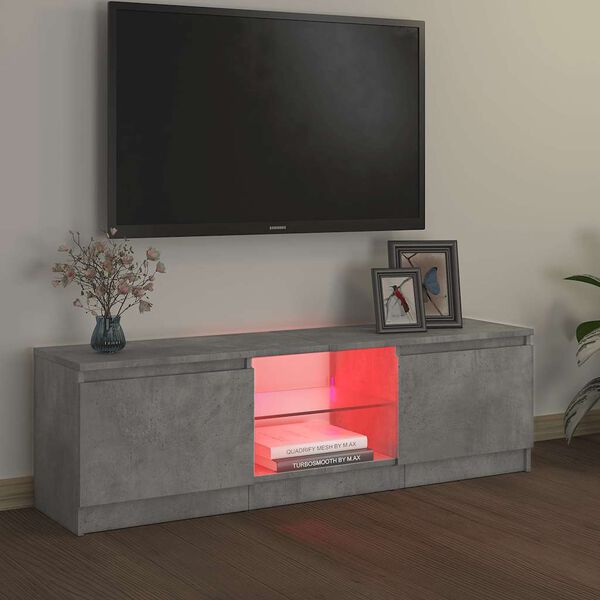 vidaXL sz&uuml;rke TV-szekr&eacute;ny LED-vil&aacute;g&iacute;t&aacute;ssal 120 x 30 x 36 cm