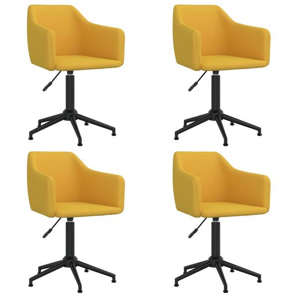 vidaXL 4 db s&aacute;rga b&aacute;rsony forg&oacute; &eacute;tkezősz&eacute;k