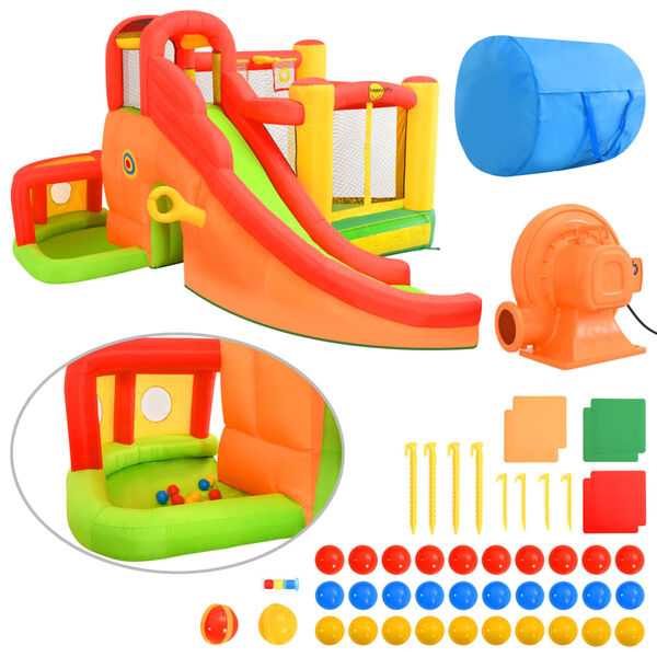 Happy Hop felfújható PVC ugrálóvár csúszdával 450 x 380 x 230 cm