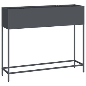 vidaXL Magas Kerti Cser&eacute;p Antracit 100 x 26 x 82 cm Ac&eacute;l