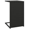 vidaXL fekete polyrattan C-asztal 40 x 35 x 60 cm