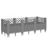 vidaXL vil&aacute;gossz&uuml;rke PP kerti vir&aacute;gl&aacute;da c&ouml;vekekkel 123,5x43,5x43,5 cm