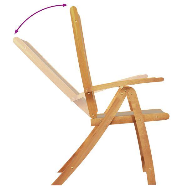 vidaXL 8 db t&ouml;m&ouml;r ak&aacute;cfa &eacute;s textil&eacute;n &ouml;sszecsukhat&oacute; kerti sz&eacute;k