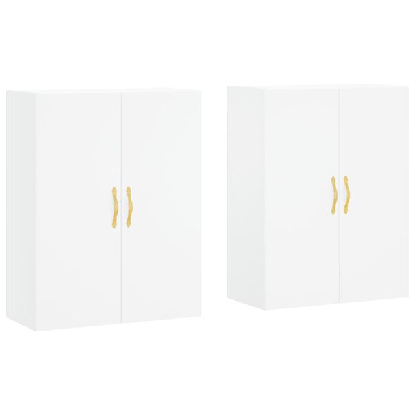 vidaXL 2 db feh&eacute;r fali szekr&eacute;ny 69,5 x 34 x 90 cm