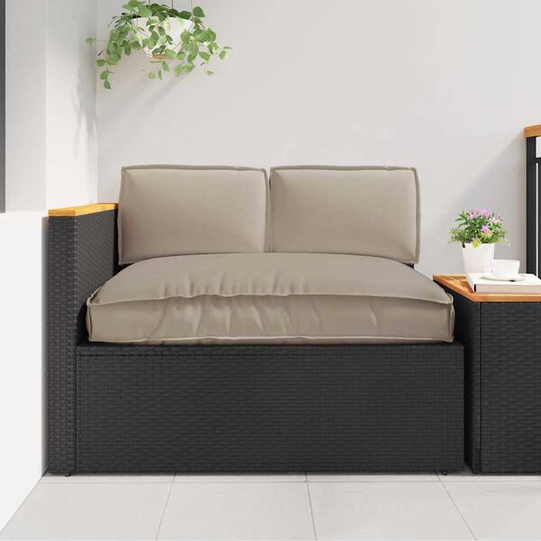 vidaXL Raklap párna készlet párnával 3 pcs Tópszínű 120 x 80 x 12 cm