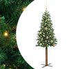 vidaXL Karcs&uacute; kar&aacute;csonyfa Z&ouml;ld 150 cm PVC &eacute;s t&ouml;m&ouml;r fenyőfa