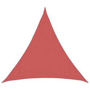 vidaXL Napernyő V&aacute;szon H&aacute;romsz&ouml;gű 2 x 2 x 2 m HDPE Terrakotta