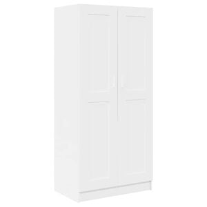 vidaXL feh&eacute;r szerelt fa ruh&aacute;sszekr&eacute;ny 82,5 x 51,5 x 180 cm