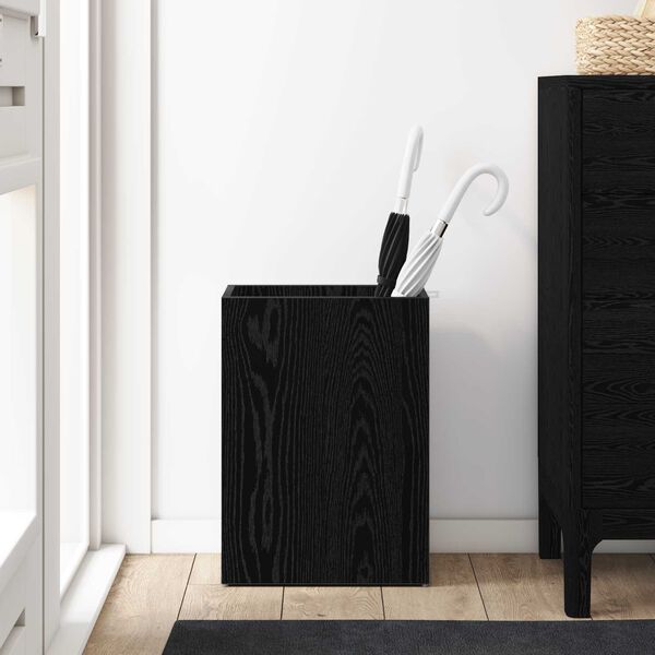 vidaXL Napernyő &Aacute;llv&aacute;ny Fekete t&ouml;lgy 40 x 20 x 55,5 cm Faanyag