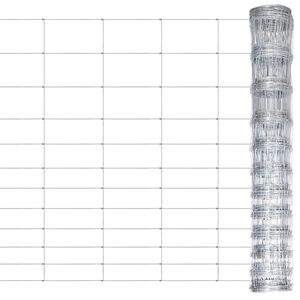 vidaXL ez&uuml;st horganyzott ac&eacute;l kerti ker&iacute;t&eacute;s 50 m 150 cm