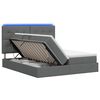 vidaXL LED t&aacute;rol&oacute;s &aacute;gy matraccal S&ouml;t&eacute;tsz&uuml;rke 180 x 200 cm Sz&ouml;vet