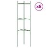 vidaXL 8 db ac&eacute;l &eacute;s polipropil&eacute;n paradicsomketrec 116 cm