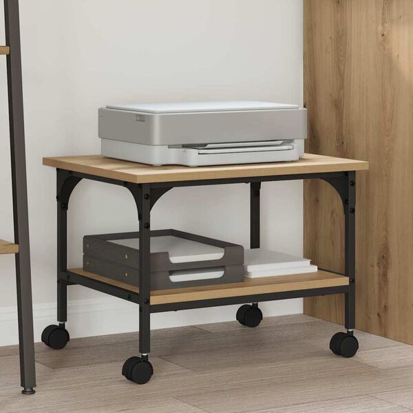 vidaXL Nyomtat&oacute;&aacute;llv&aacute;ny Artisan t&ouml;lgy 50 x 40 x 38 cm Faanyag