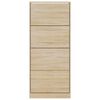 vidaXL sonoma t&ouml;lgy sz&iacute;nű szerelt fa cipőszekr&eacute;ny 63x24x147 cm