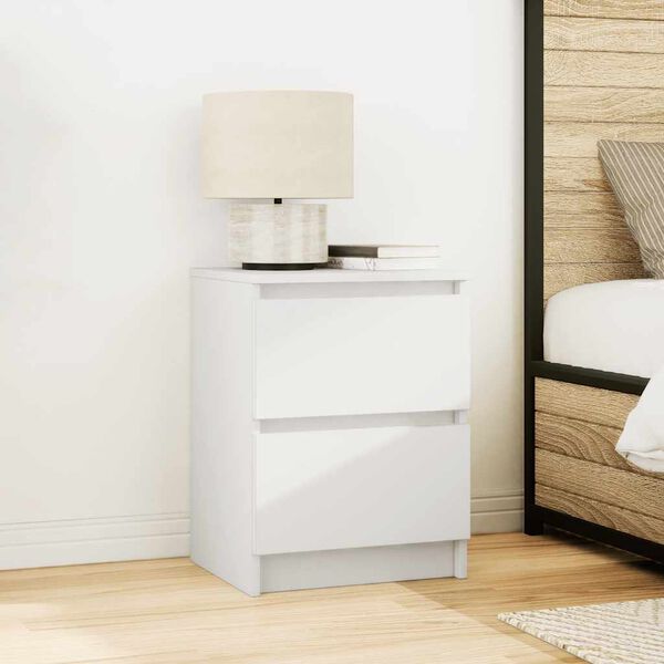 vidaXL feh&eacute;r szerelt fa TV-szekr&eacute;ny 40x35x54 cm