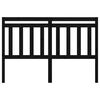 vidaXL fekete tömör fenyőfa ágyfejtámla 146 x 4 x 100 cm