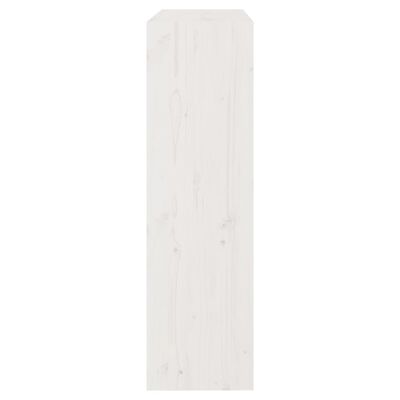 vidaXL fehér tömör fenyőfa könyvszekrény/térelválasztó 80x30x103,5 cm