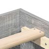 vidaXL szürke sonoma színű szerelt fa ágykeret matrac nélkül 160x200cm