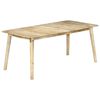 vidaXL t&ouml;m&ouml;r mang&oacute;fa &eacute;tkezőasztal 180 x 90 x 76 cm