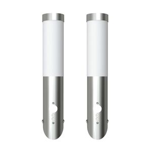 2 Mozg&aacute;s&eacute;rz&eacute;kelő Rozsdamentes Ac&eacute;l Fali L&aacute;mpatestek