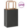 vidaXL 250 db fekete pap&iacute;rzacsk&oacute;k foganty&uacute;kkal 15x8x21 cm