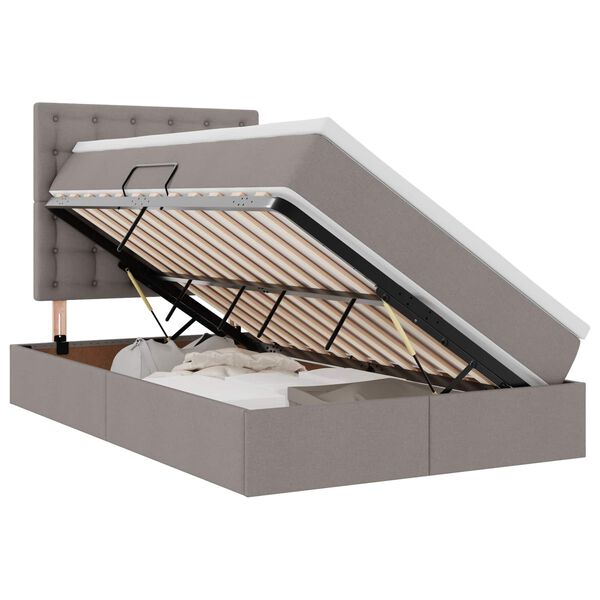 vidaXL &Aacute;gy t&aacute;rol&oacute;val &eacute;s matraccal T&oacute;psz&iacute;nű 120 x 190 cm sz&ouml;vet