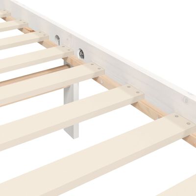vidaXL fehér tömör fa ágykeret fejtámlával 90 x 190 cm