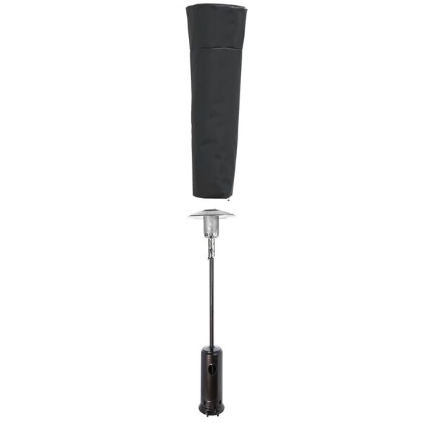 vidaXL fekete 420D oxford szövet piramis alakú fűtőhuzat 86x47x241 cm