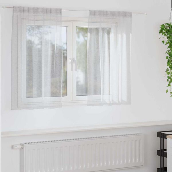 vidaXL Voile F&uuml;gg&ouml;ny 2 pcs Vil&aacute;gossz&uuml;rke 140 x 140 cm Poli&eacute;szter