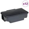 vidaXL 12 db fekete eg&eacute;rfog&oacute; 22x12,5x7,5 cm