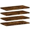 vidaXL 4 db f&uuml;st&ouml;s t&ouml;lgy sz&iacute;nű szerelt fa fali polc 40 x 20 x 1,5 cm