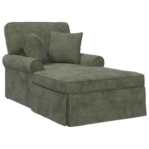 vidaXL Fotel Loungba Szokny&aacute;val p&aacute;rn&aacute;val Z&ouml;ld 157 x 91 x 91 cm ARES