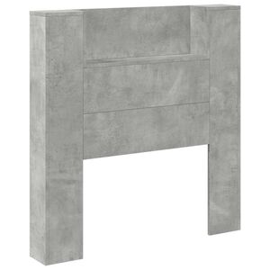 vidaXL Fejt&aacute;mla polcokkal Beton Sz&uuml;rke 100 x 16,5 x 103,5 cm Faanyag