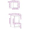 vidaXL 2 db k&eacute;zműves t&ouml;lgy sz&iacute;nű szerelt fa gar&aacute;zs szekr&eacute;nyek