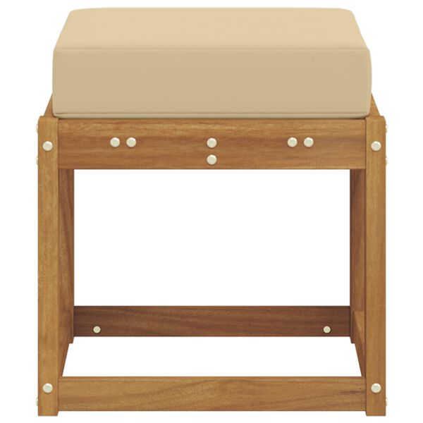 vidaXL K&uuml;lt&eacute;ri Sz&eacute;k Pad T&ouml;m&ouml;r Ak&aacute;cfa Term&eacute;szetes