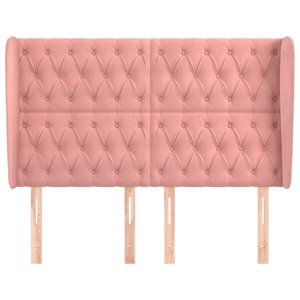 vidaXL r&oacute;zsasz&iacute;n b&aacute;rsony fejt&aacute;mla sz&aacute;rnyakkal 147x23x118/128 cm