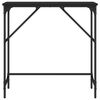 vidaXL fekete szerelt fa t&aacute;lal&oacute;asztal 75x32x75 cm