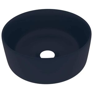 vidaXL kerek matt s&ouml;t&eacute;tk&eacute;k ker&aacute;mia luxus mosd&oacute;kagyl&oacute; 40 x 15 cm