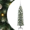 vidaXL Mű Karcs&uacute; Kar&aacute;csonyi Fa Z&ouml;ld &eacute;s Feh&eacute;r 120 cm
