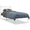 vidaXL feh&eacute;r f&eacute;m &aacute;gykeret fejt&aacute;ml&aacute;val 80x200 cm