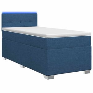 vidaXL Boxspring &aacute;gy matraccal &eacute;s LED-del K&eacute;k 80 x 200 cm Sz&ouml;vet