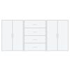 vidaXL 3 db feh&eacute;r szerelt fa t&aacute;lal&oacute;szekr&eacute;ny 60 x 31 x 84 cm