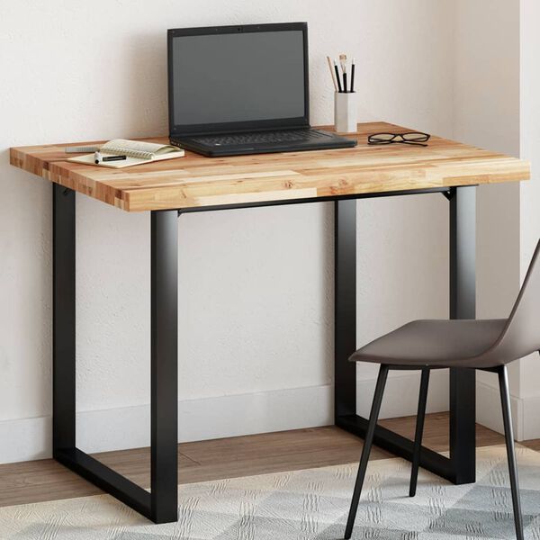 vidaXL n&eacute;gysz&ouml;g alak&uacute; t&ouml;m&ouml;r ak&aacute;cfa asztallap 100 x 80 x 4 cm