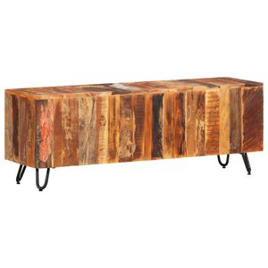 vidaXL t&ouml;m&ouml;r &uacute;jrahasznos&iacute;tott fa TV-szekr&eacute;ny 110 x 30 x 40 cm