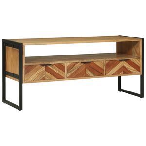 vidaXL TV szekr&eacute;ny fi&oacute;kkal Barna 100 x 35 x 50 cm T&ouml;m&ouml;r Ak&aacute;cfa